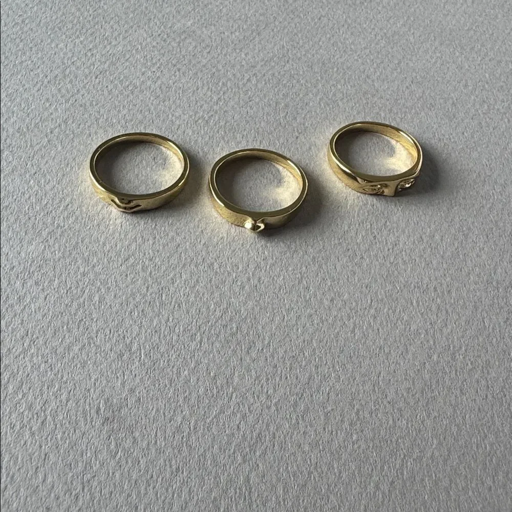 Free People shiny gold